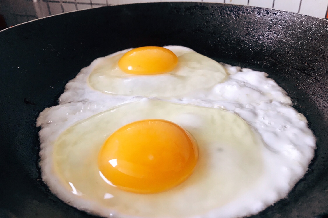 抹嘴的煎鸡蛋,水煎版【减轻肝胆负担】0基础的做法