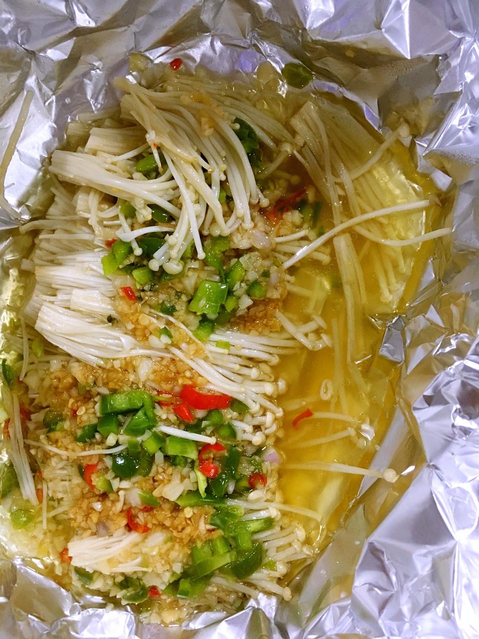 黄油烤金针菇