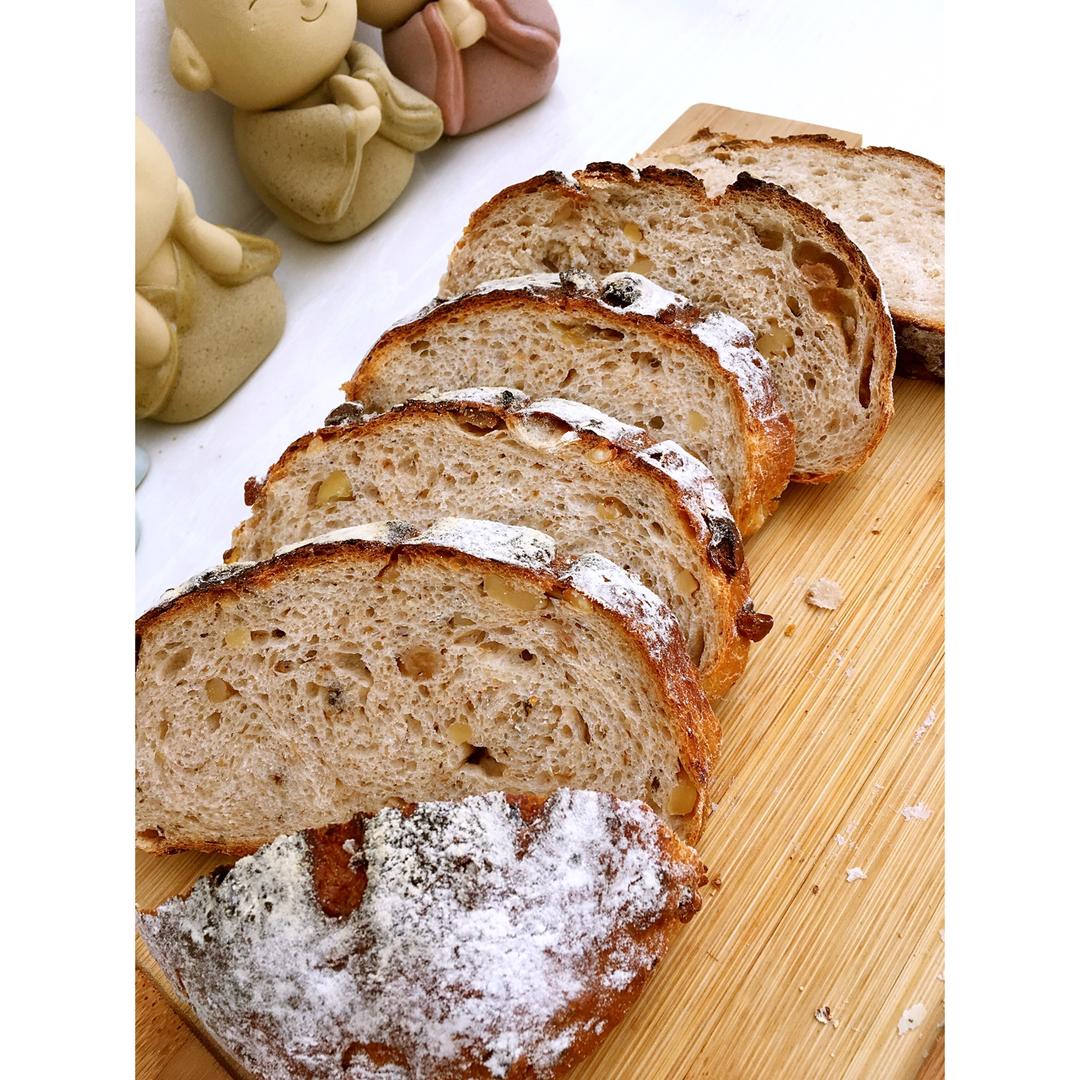 全麦核桃包～软欧包