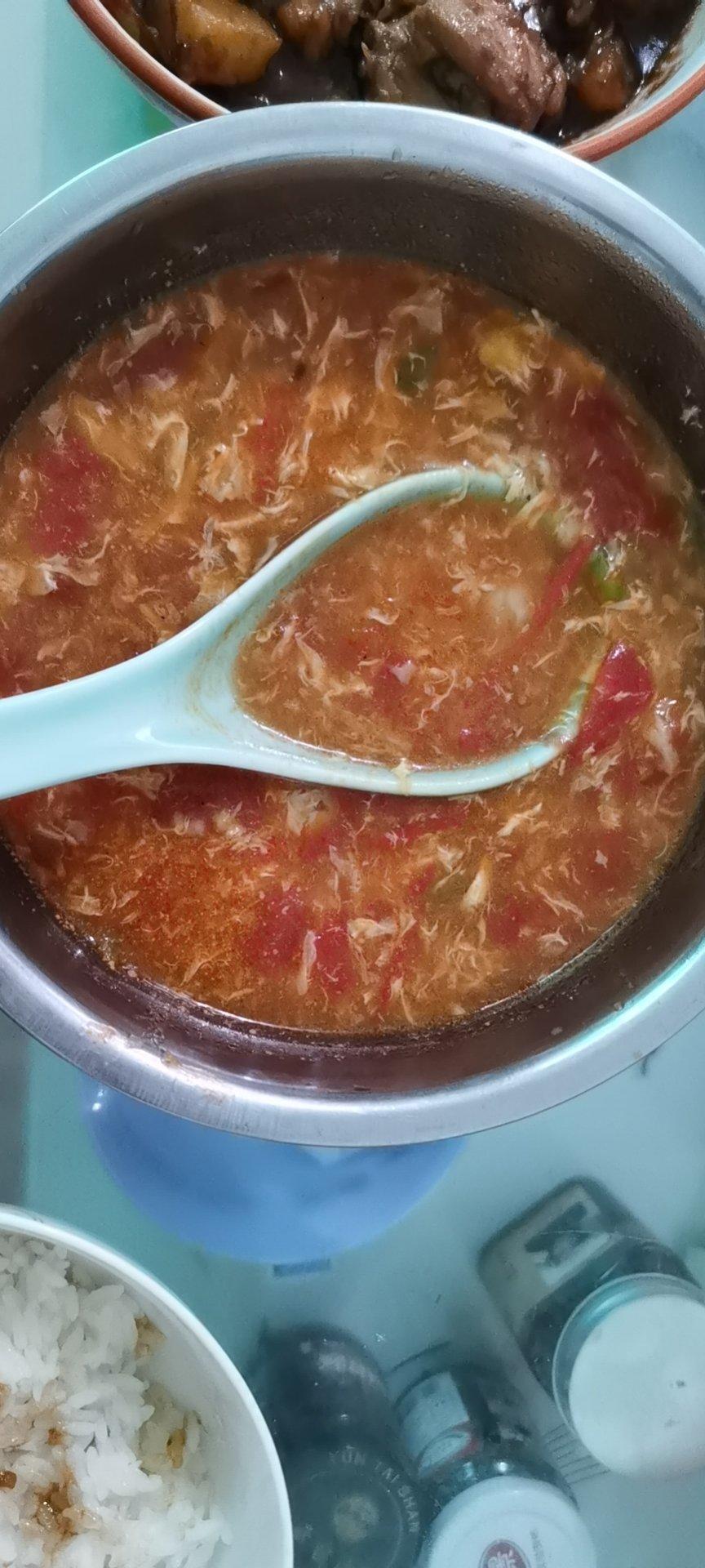 西红柿鸡蛋疙瘩汤
