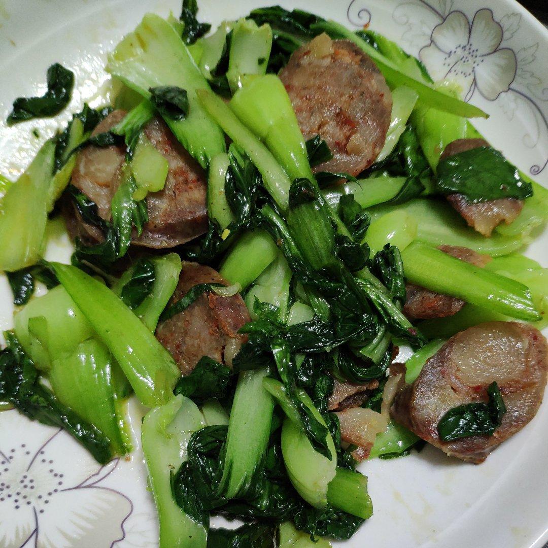 冷风超速做的火腿小油菜