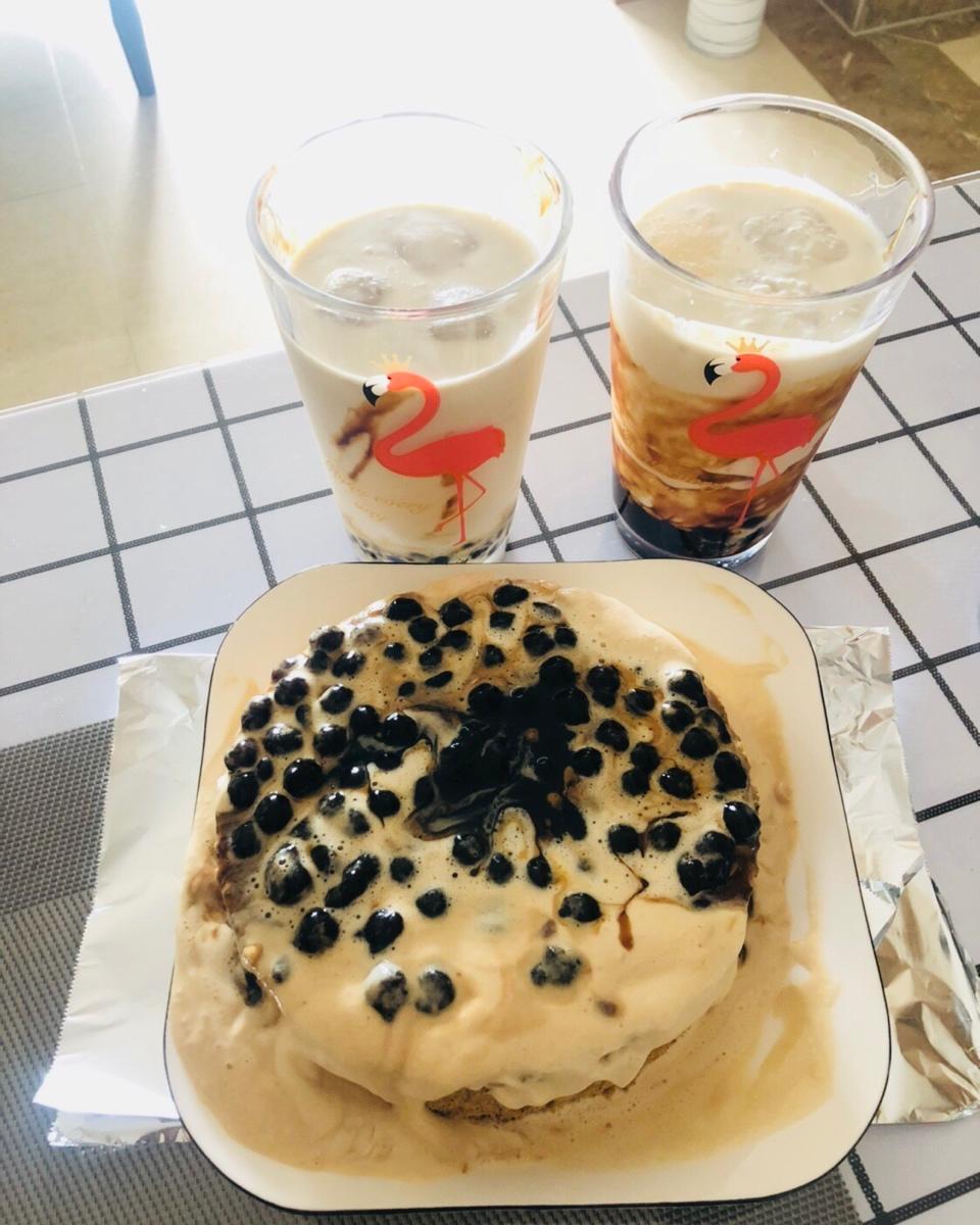 黑糖珍珠爆浆蛋糕