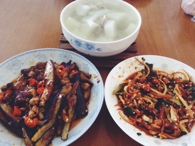 红烧肉沫茄子