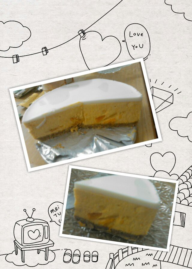 免烤芒果芝士蛋糕