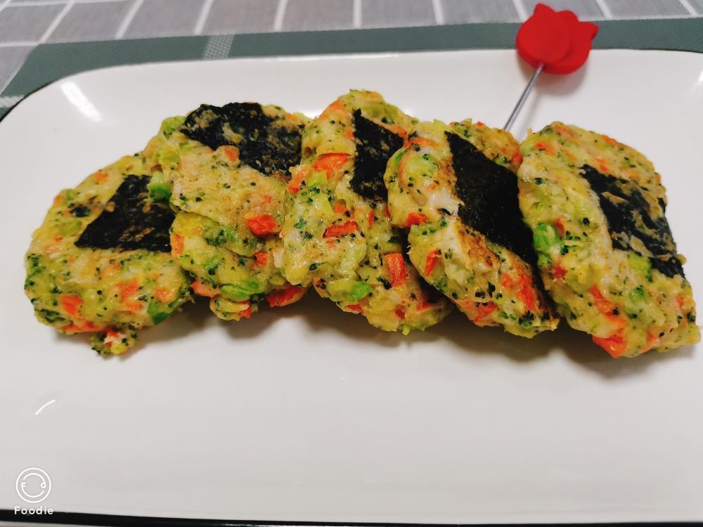 西兰花虾仁煎饼