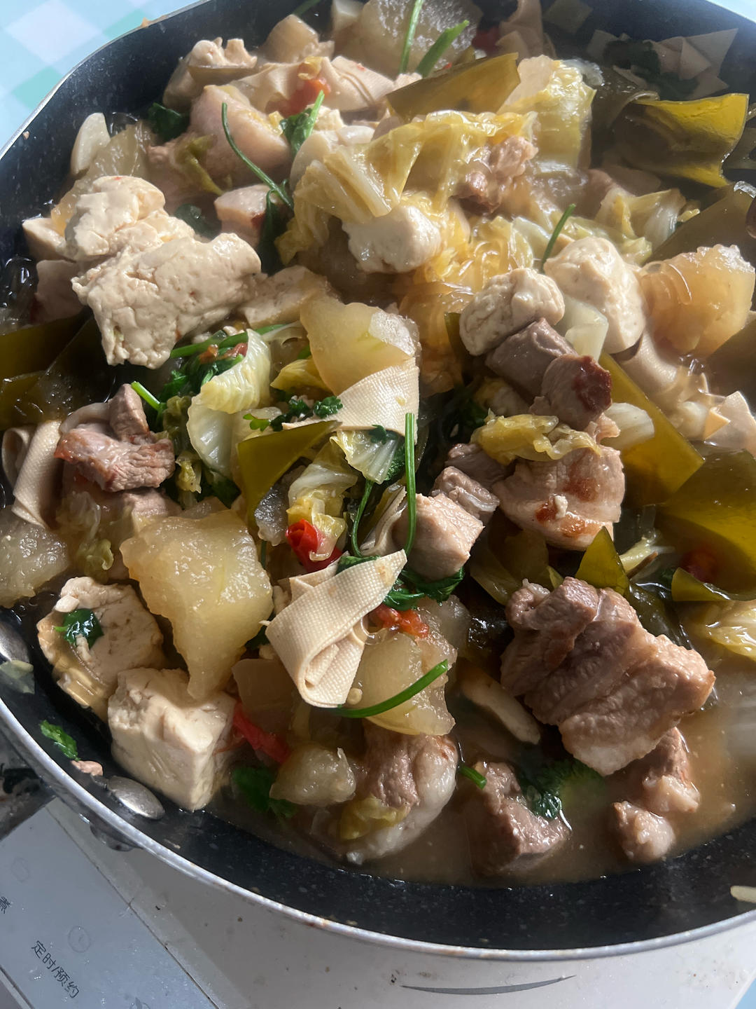 北方人冬天的美味，大锅菜（冬瓜熬菜）