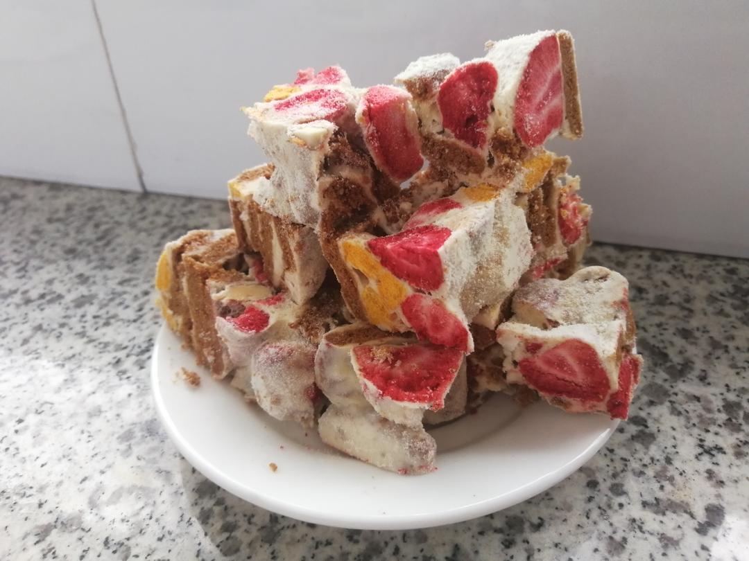 冻干水果雪花酥的做法