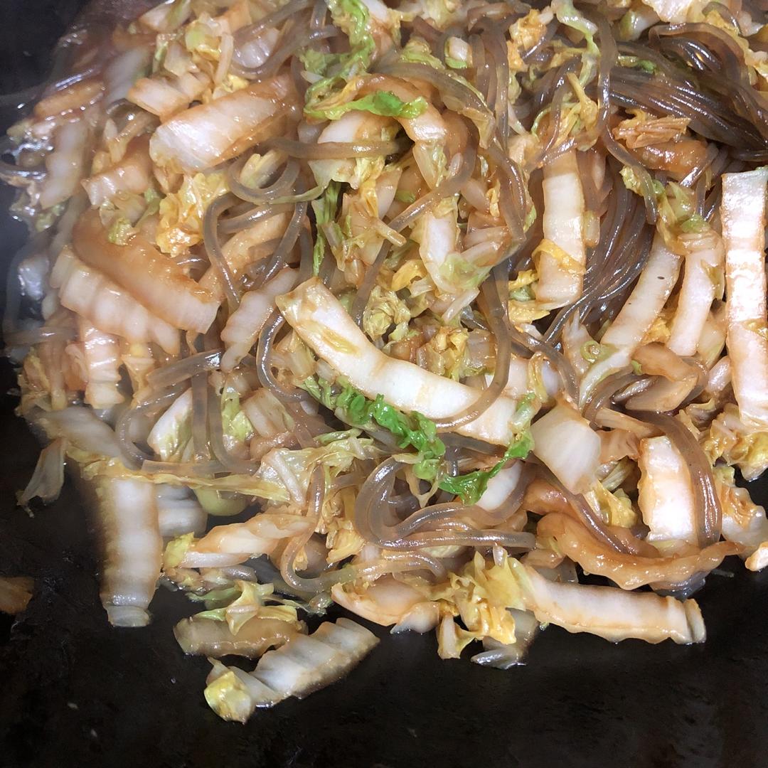 大白菜炒粉丝
