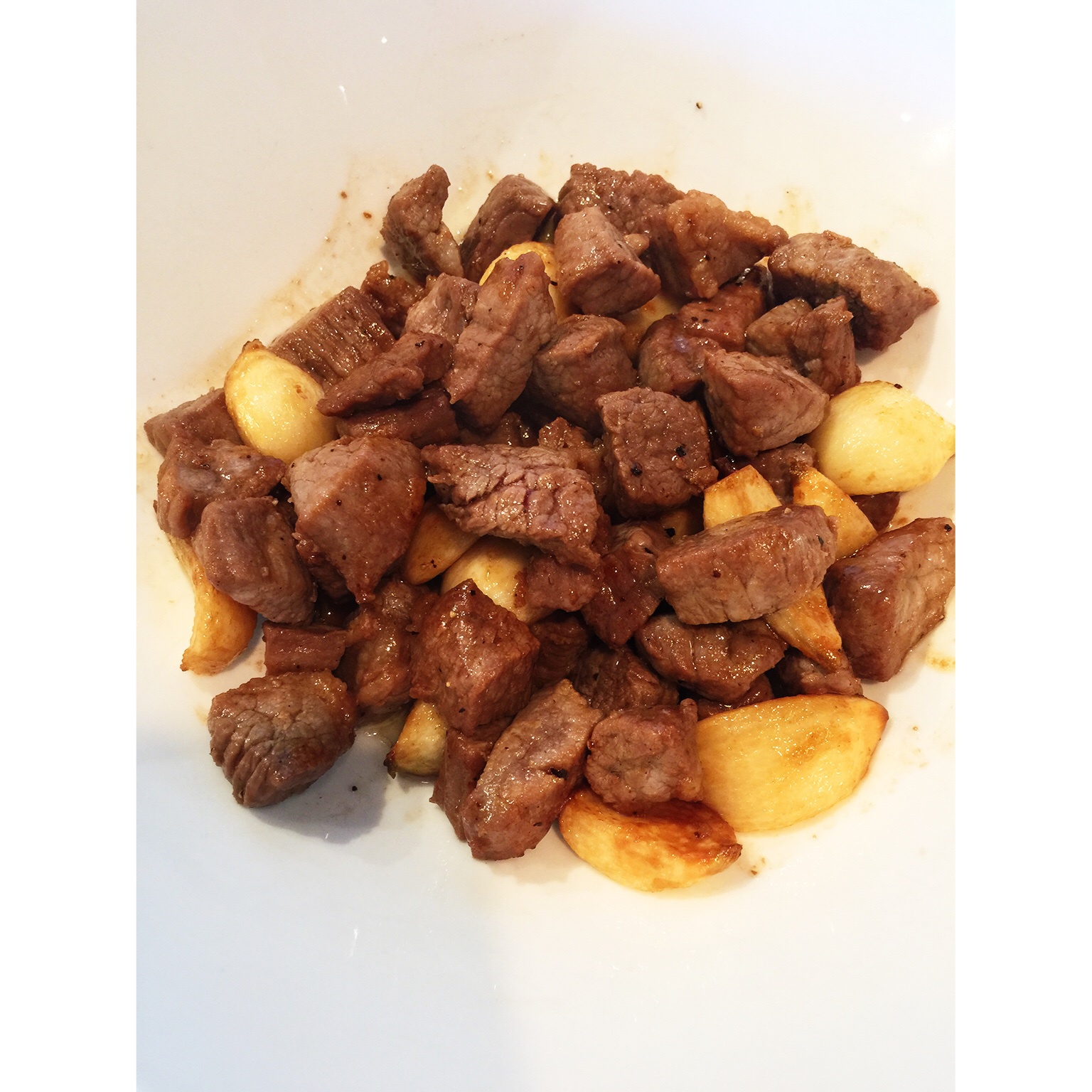 黑蒜子牛肉粒