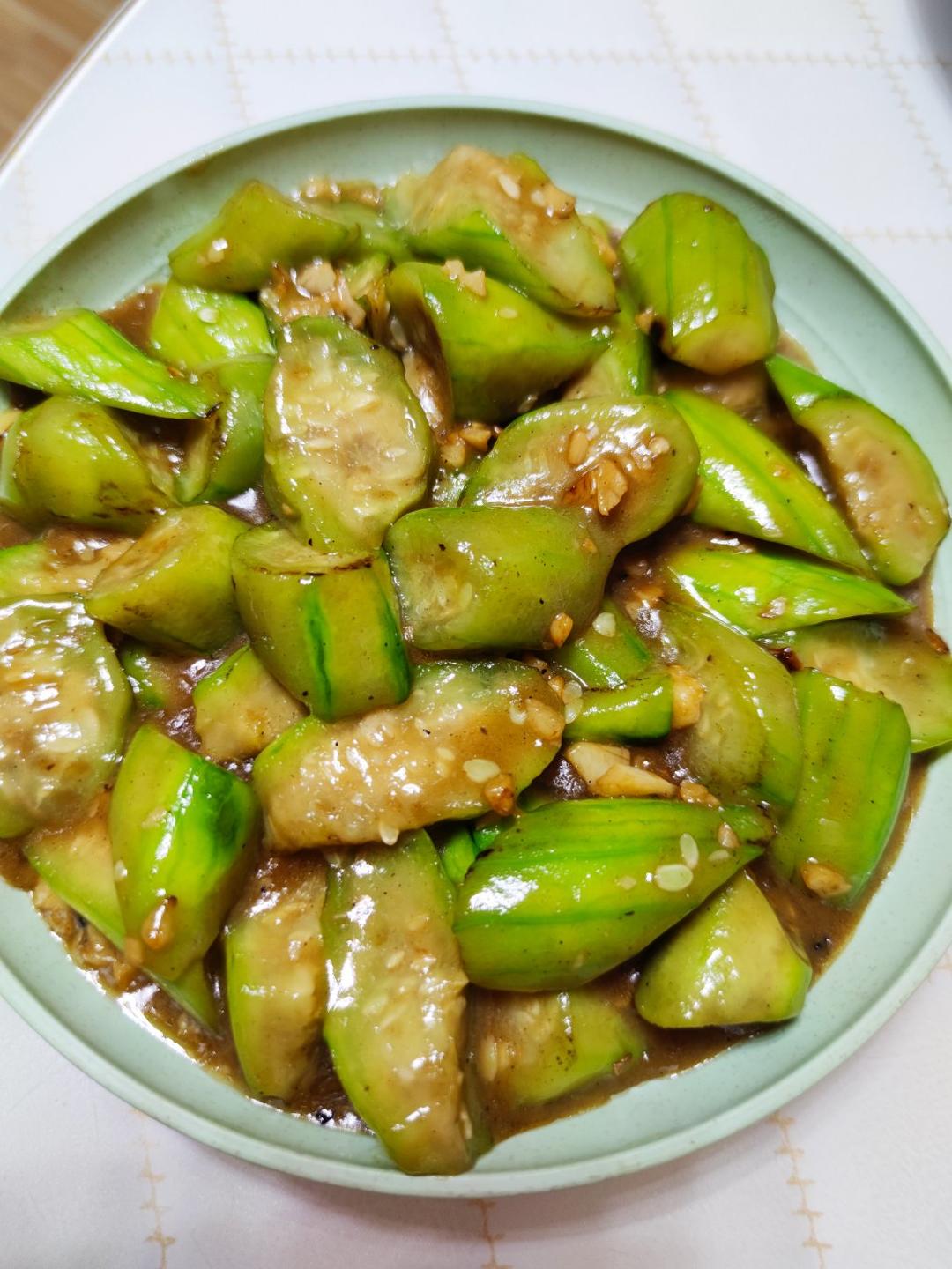 queen-318做的蚝油丝瓜,脆,甜,嫩!