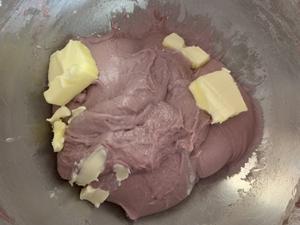 紫薯肉松麻薯软欧的做法 步骤2