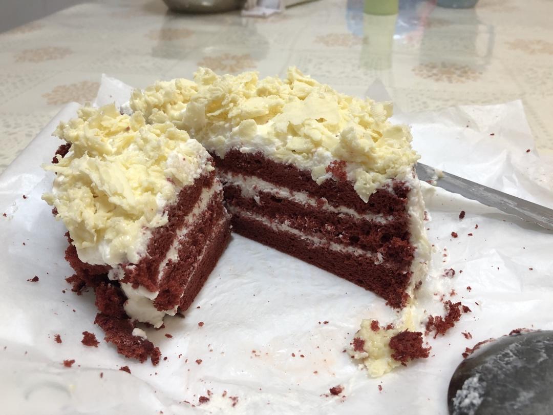 暖心红丝绒蛋糕［6寸绵软戚风版 ］