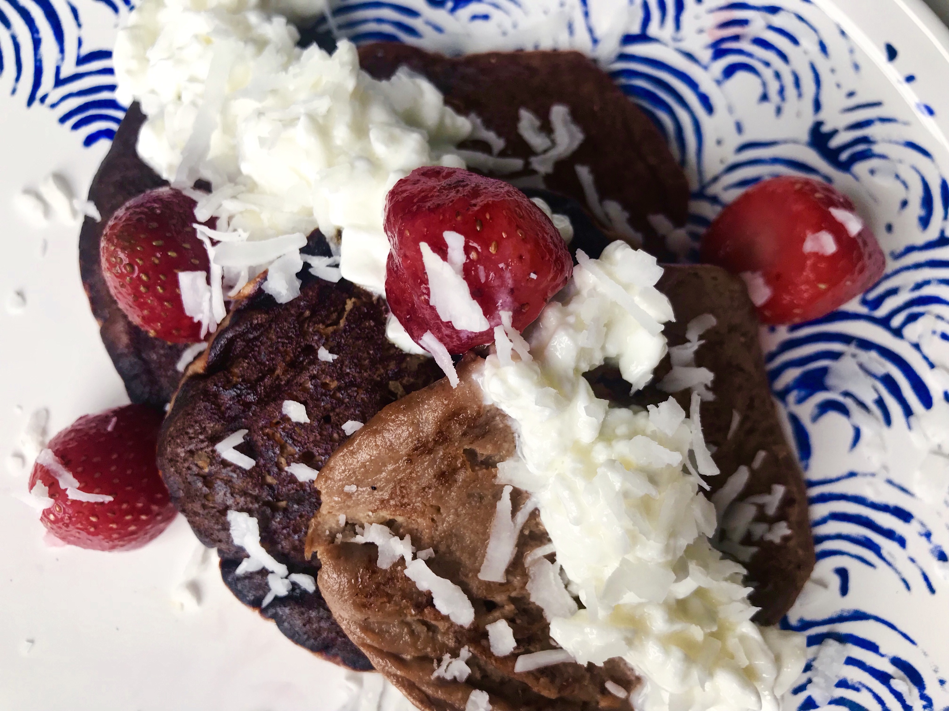 无麸质可可能量松饼🥞Cocoa Power Pancakes (Gluten-free)的做法