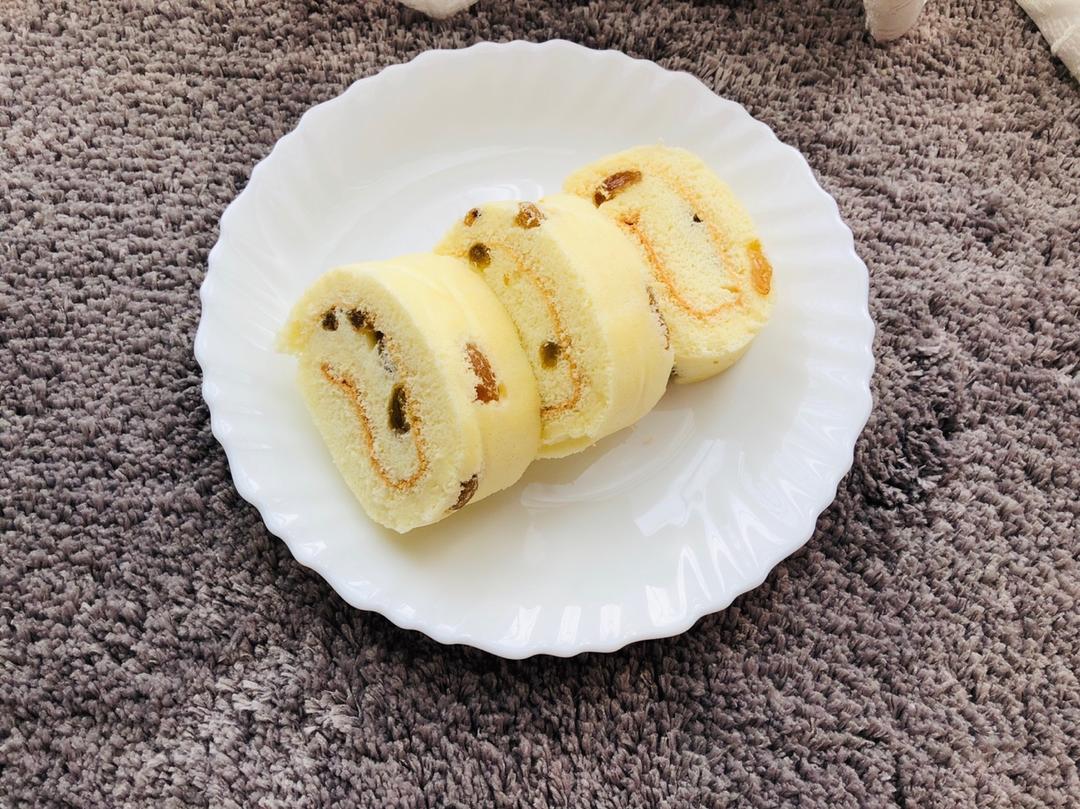 葡萄干蛋糕卷