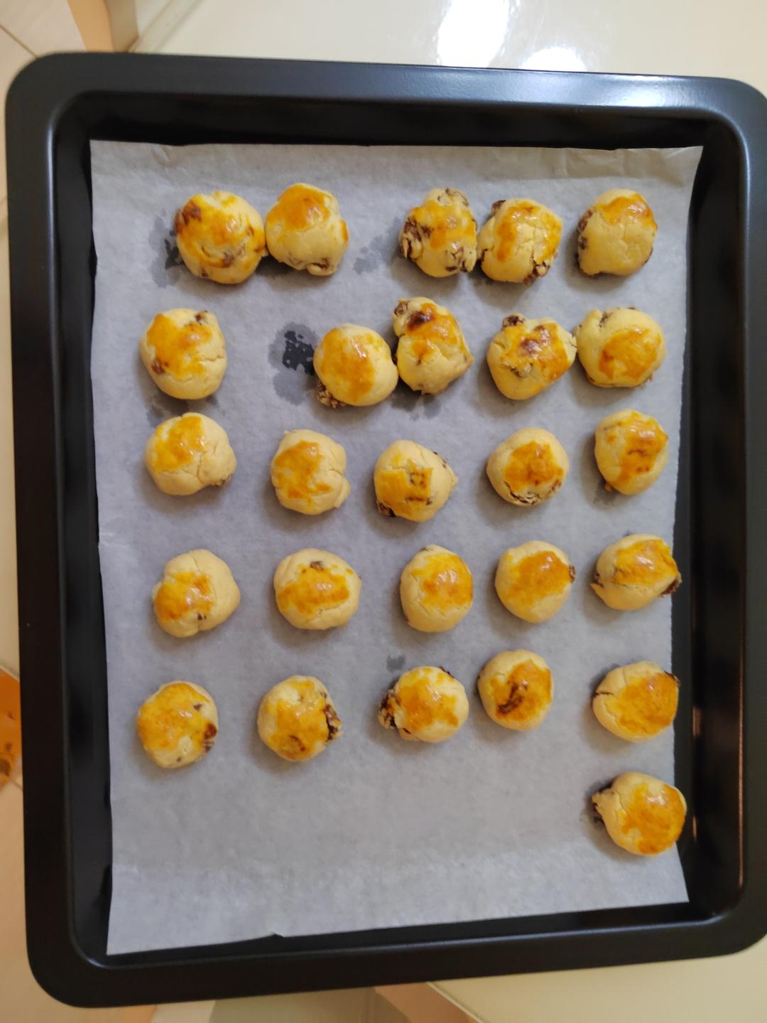 又香又酥的提子奶酥球