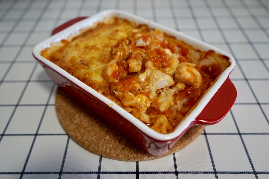 番茄鸡肉浓情焗饭【两人份】