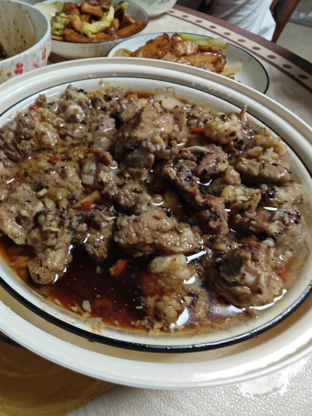 家常菜～豉汁蒸排骨