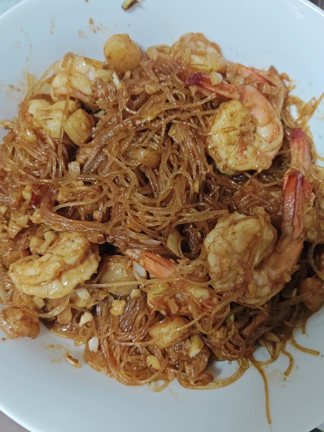 鲜虾粉丝煲