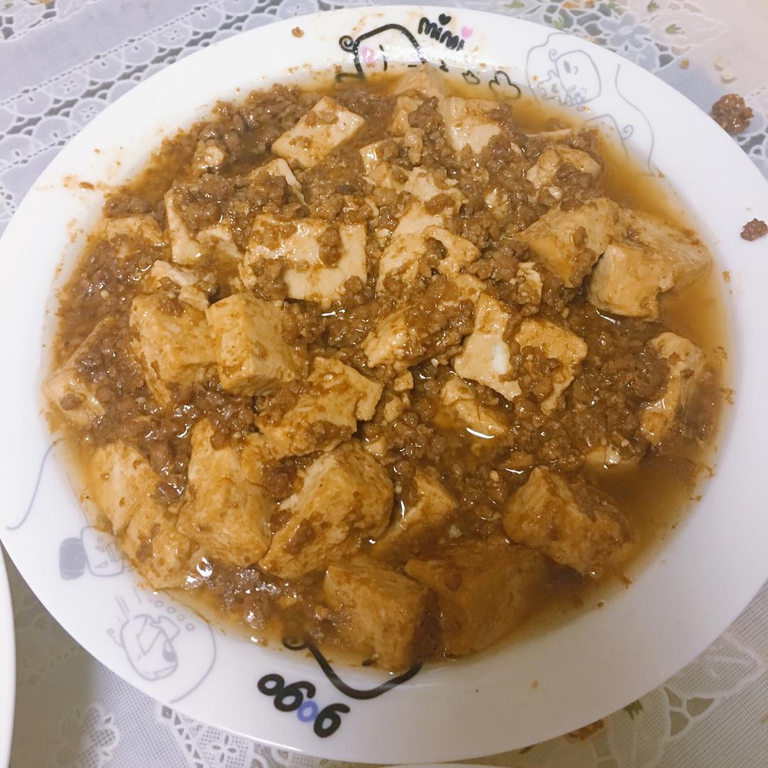 红烧肉末豆腐