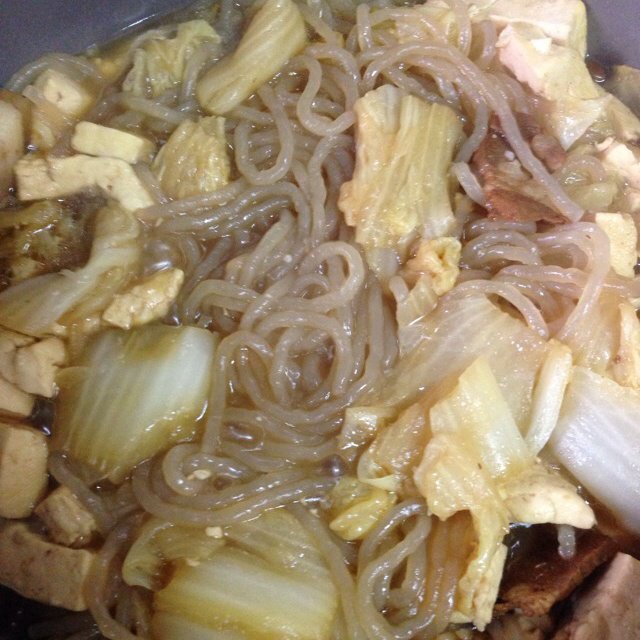 hdanny做的白菜豆腐炖粉条