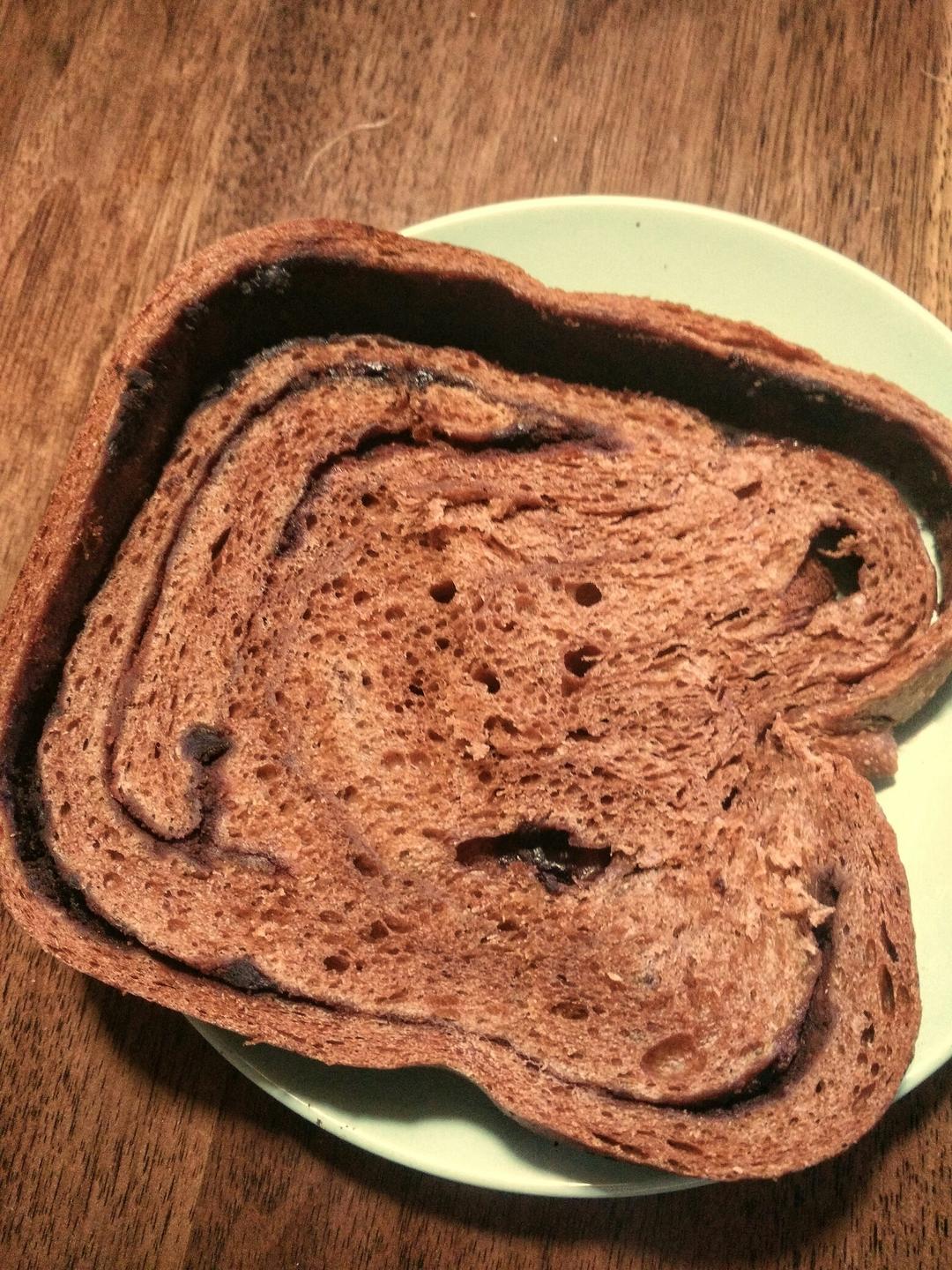 面包机版肉桂巧克力吐司