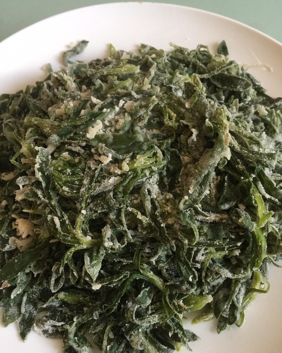 蒸马兰头（蒸野菜）