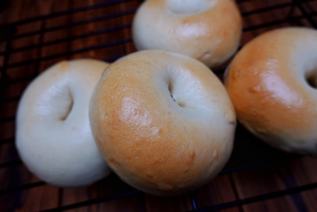 咸蛋黄肉松海苔贝果