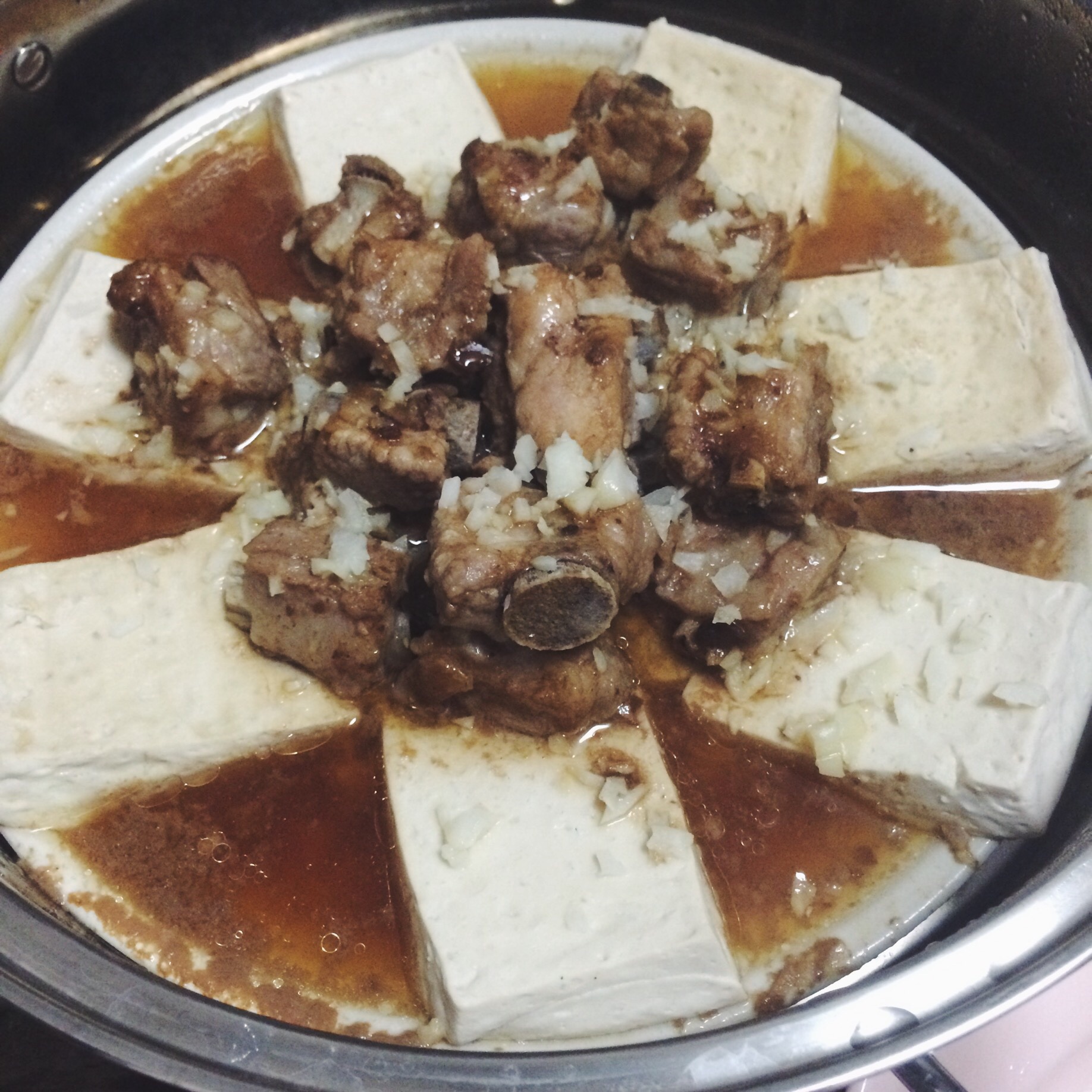排骨蒸豆腐