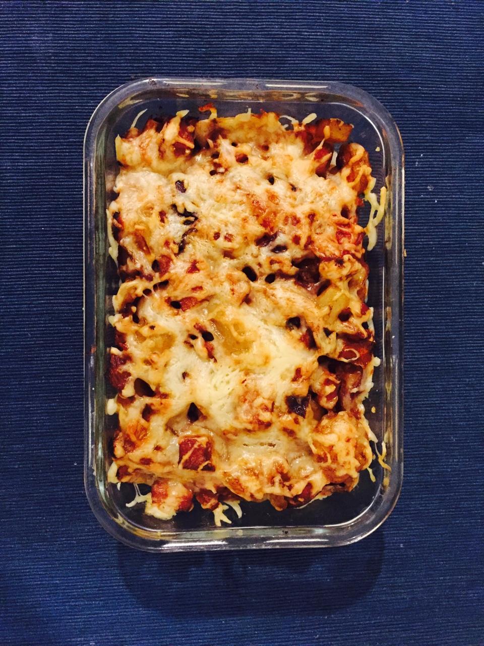 土豆火腿焗饭
