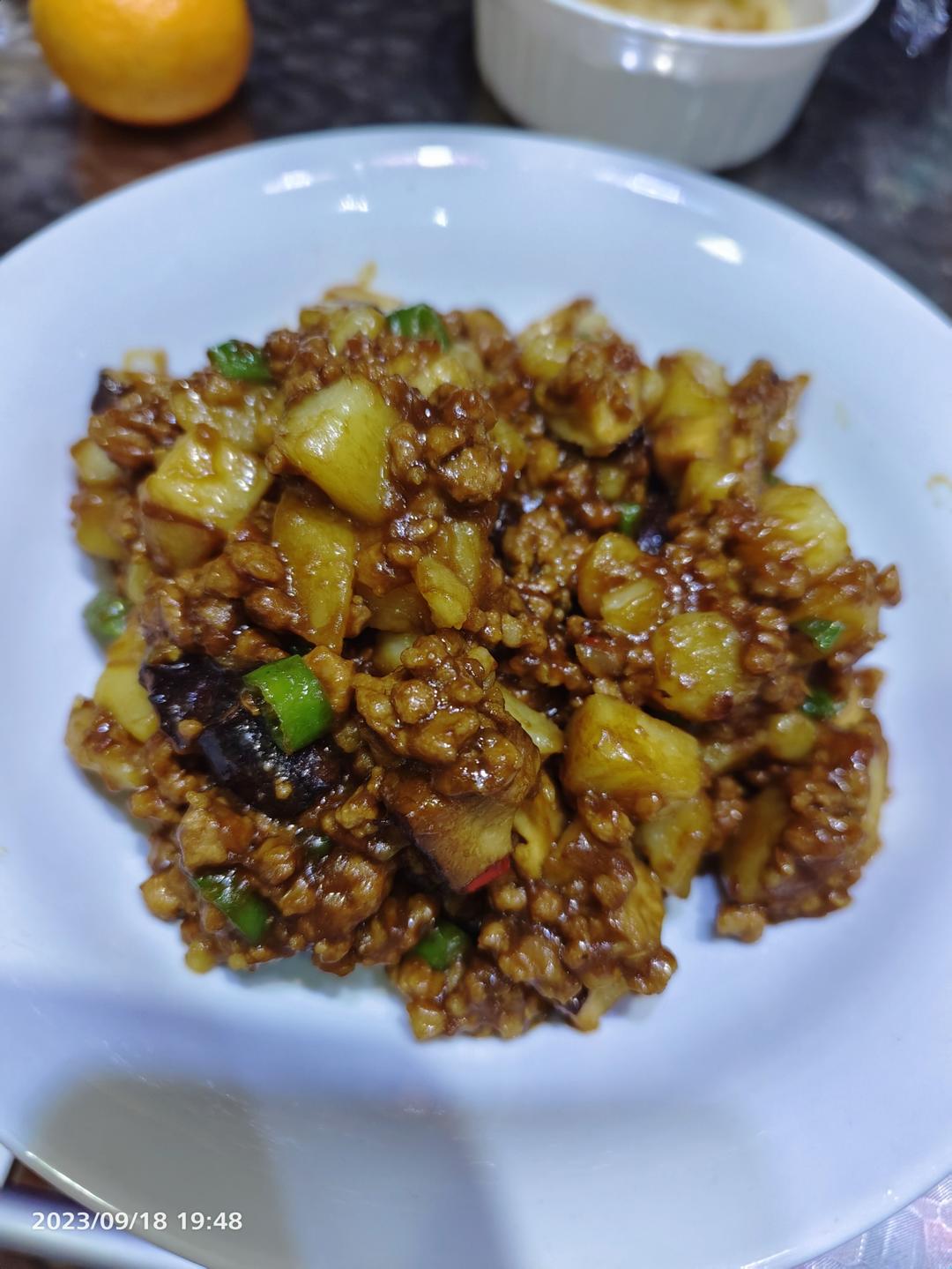 ㊙️香菇土豆肉沫拌饭❗️比外卖还好吃