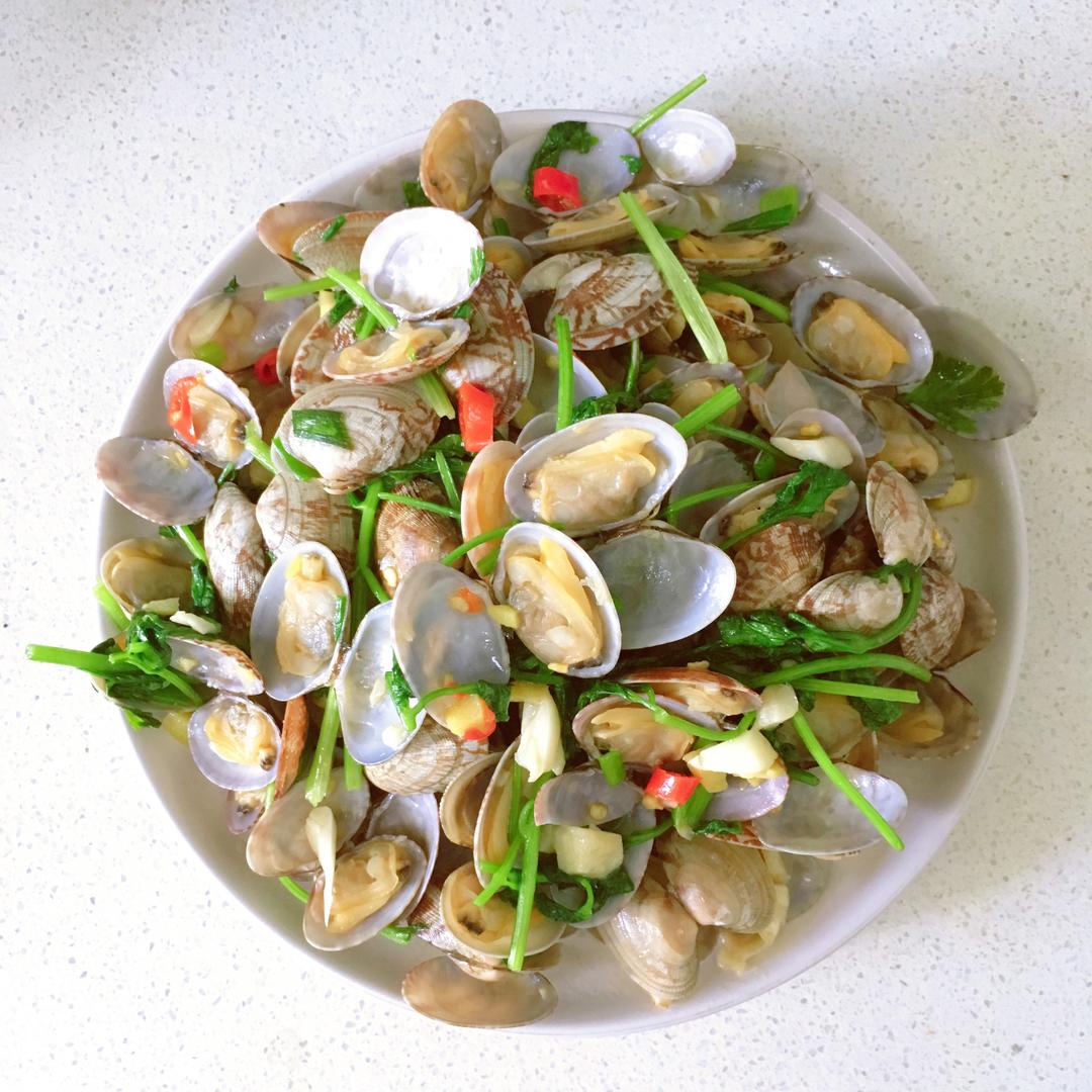 家常炒花甲的做法