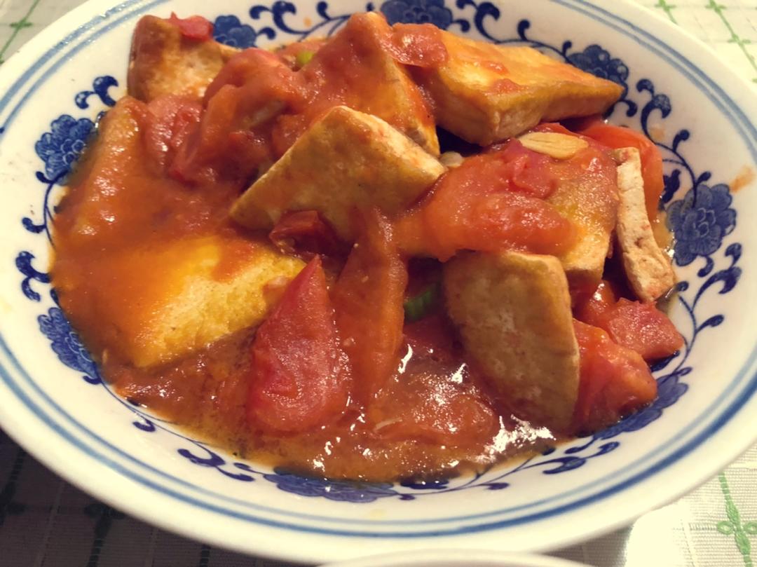 西红柿烧豆腐