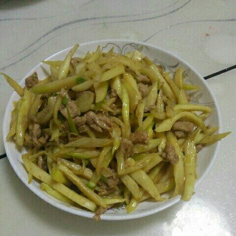 茭白炒肉丝