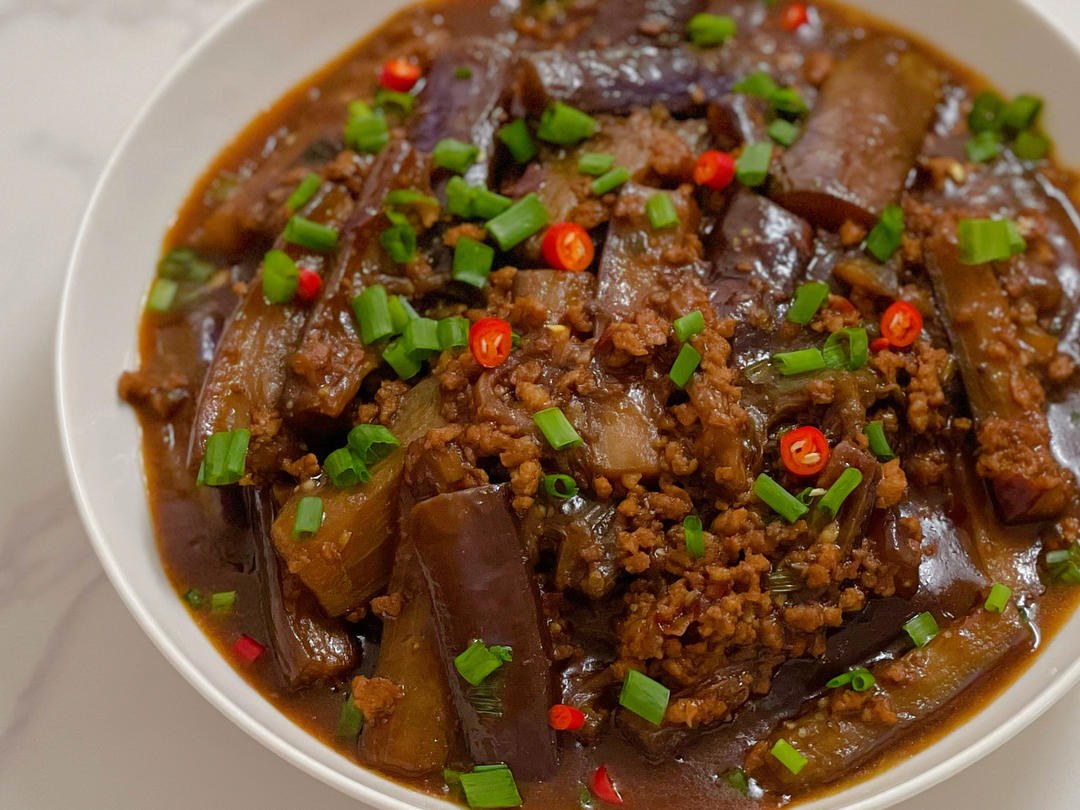 无敌好吃巨下饭的家常菜～肉沫茄子