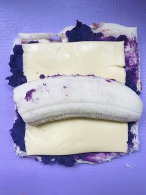 紫薯香蕉吐司卷的做法 步骤10