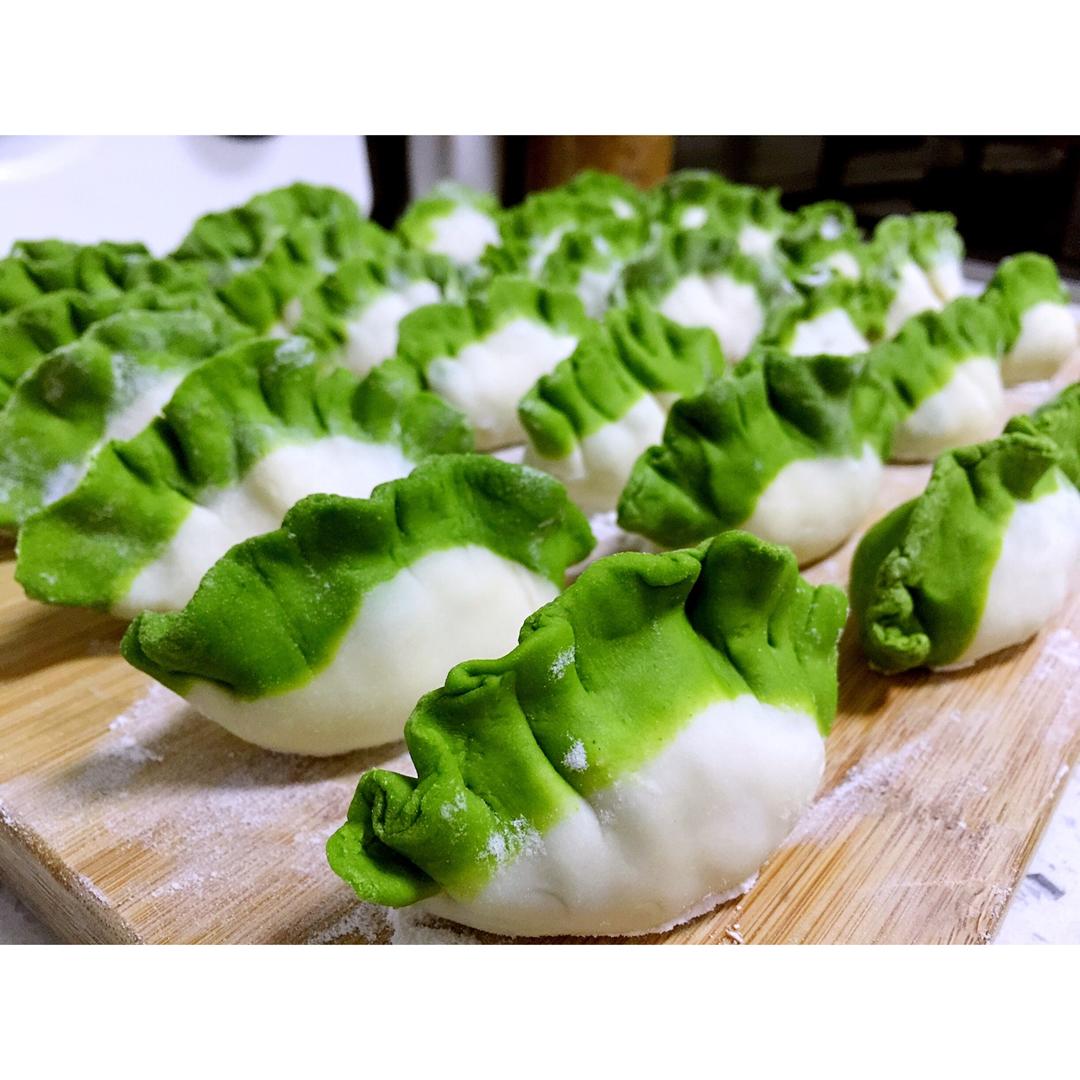 翡翠白玉白菜饺子详细版(附翡翠白玉白菜饺子包法,翡翠白玉饺子皮两种