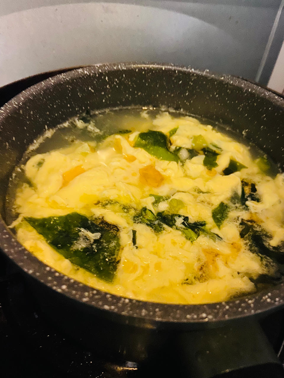 🌺裙带菜虾仁鸡蛋汤🌺味道好极了