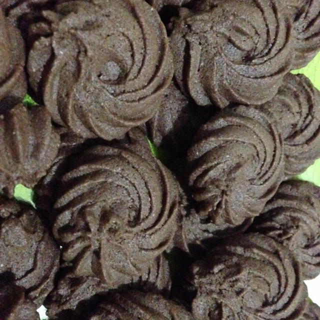 【松脆可可曲奇】清晰花纹