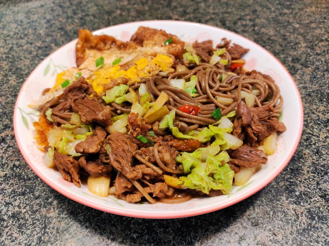 减脂荷包蛋焖荞麦面