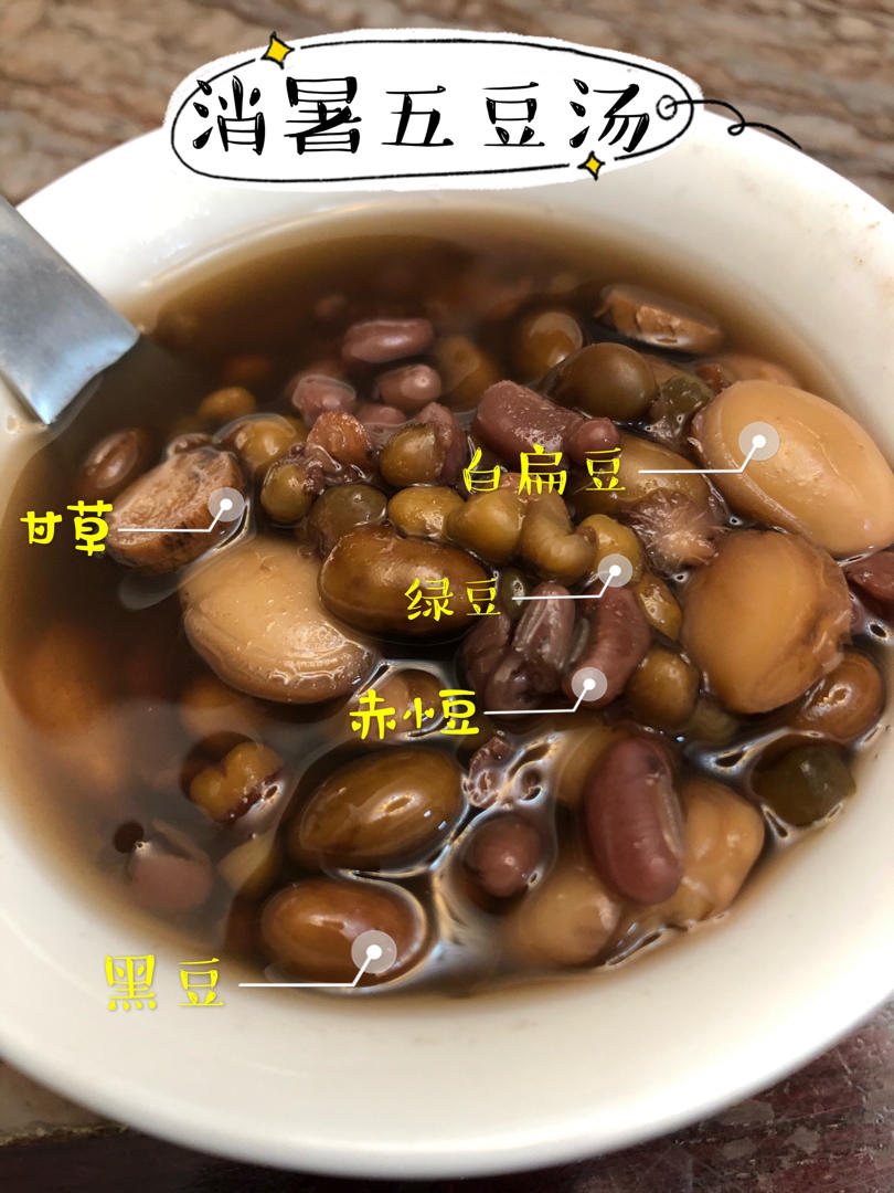 祛暑不寒凉-消暑五豆汤