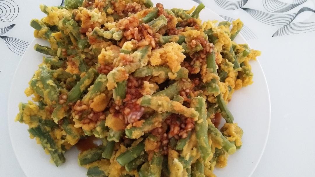 粉蒸豆角的做法