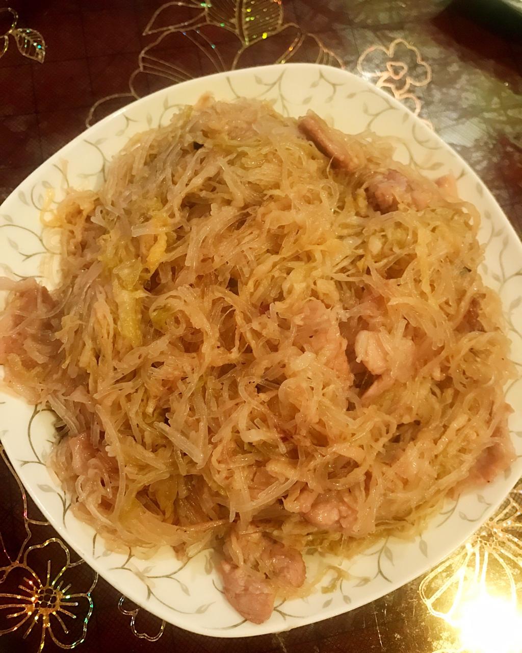 酸菜炒粉条