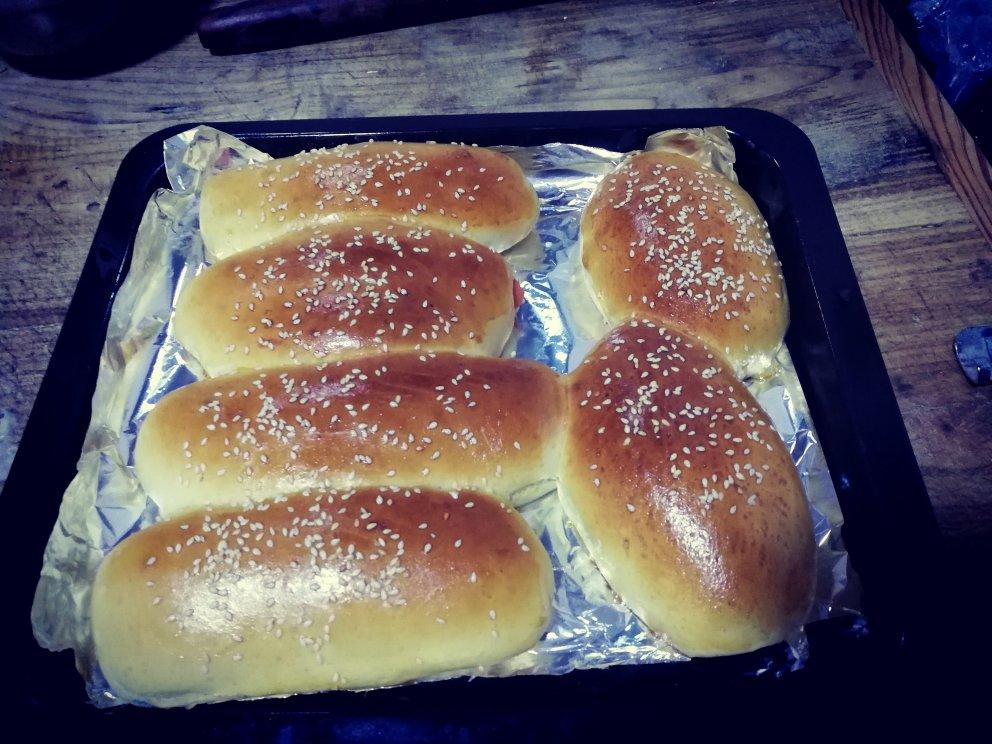 火腿肠早餐面包（一次发酵法）