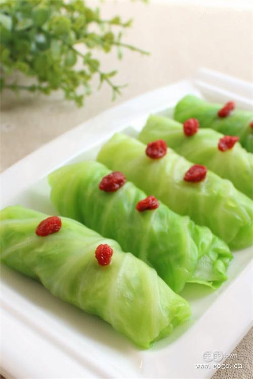 DIY——蚝香翡翠包菜卷的做法