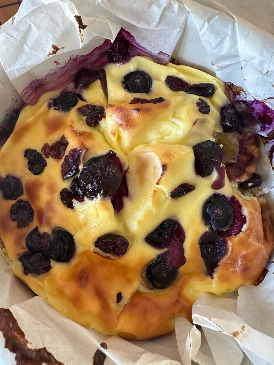 低卡甜品|蓝莓酸奶巴斯克|80大卡的快乐