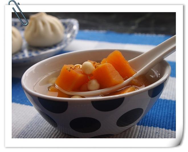 桂花鸡头米地瓜汤的做法