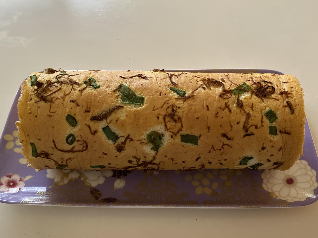 香葱肉松肥蛋糕卷～