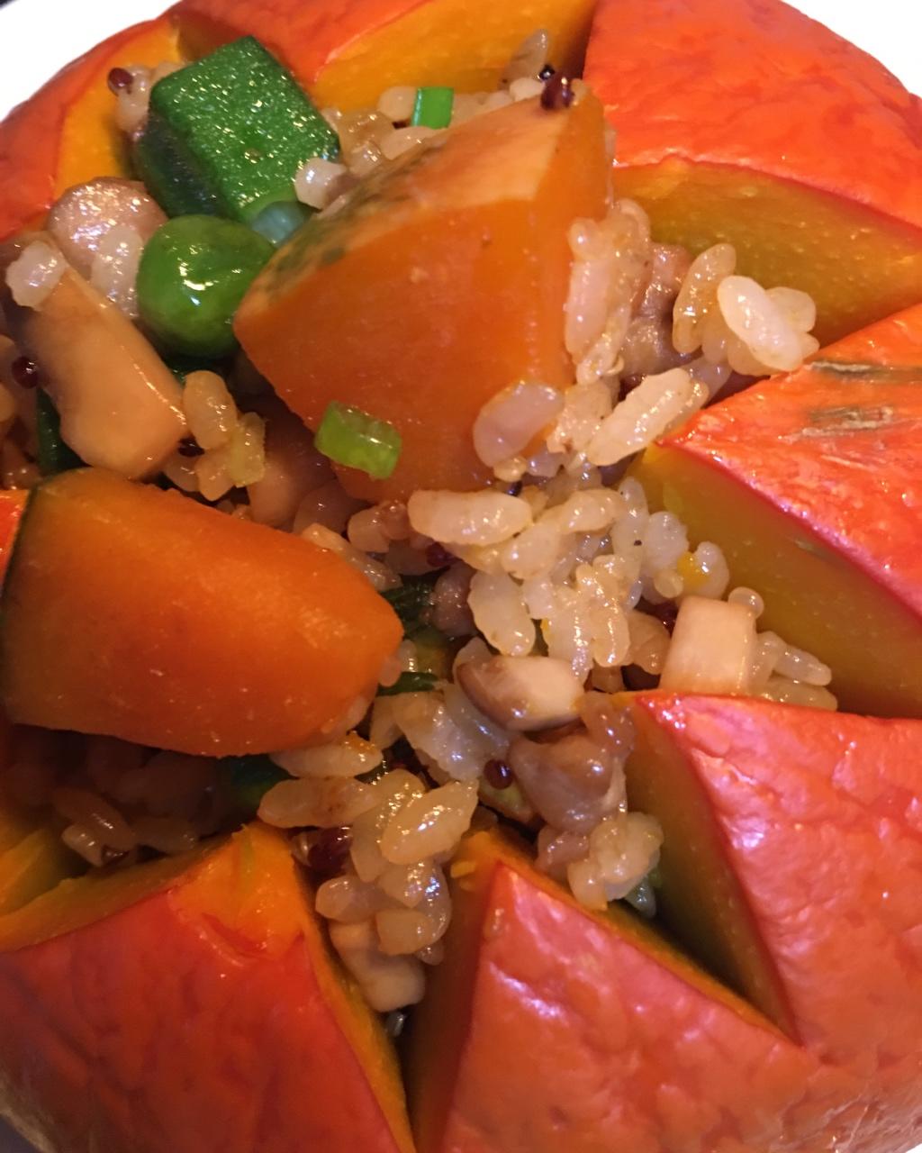 美味到不行的南瓜饭