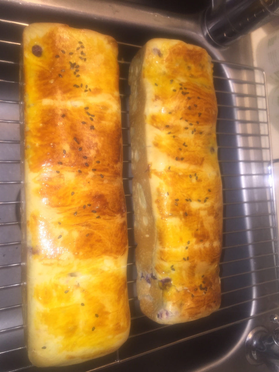 紫薯蜜豆面包的做法 步骤9