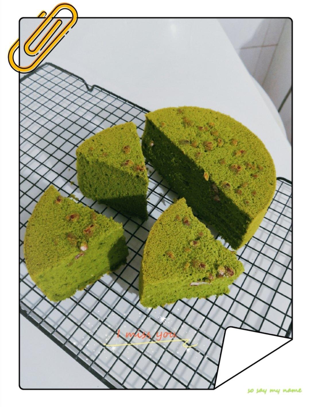 细腻绵软抹茶红豆戚风【附蜜红豆分布均匀小技巧】